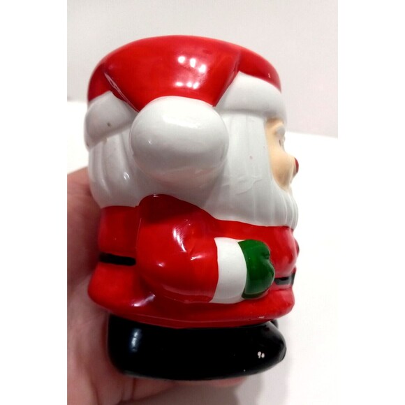 2 Candle Holders Santa Clause Taper Votive Christmas Vintage Taiwan - Picture 6 of 12